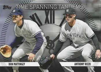 2023 Topps Update - Time Spanning Tandems Black #TS-6 Anthony Rizzo / Don Mattingly Front