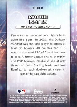 2023 Stadium Club - Chief Fantasy Professionals Red #CFPRO-15 Mookie Betts Back