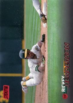 2023 Stadium Club - Red Foil #7 Rickey Henderson Front