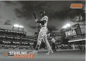 2023 Stadium Club - Black and White #31 Starling Marte Front