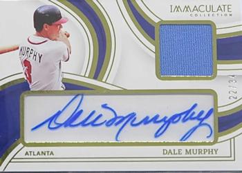 2023 Panini Immaculate Collection - Immaculate Clear Signature Materials #ICB-DM Dale Murphy Front