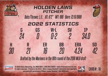 2023 Choice Modesto Nuts #10 Holden Laws Back