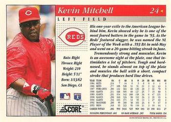 1994 Score #24 Kevin Mitchell Back