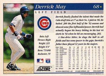 1994 Score #68 Derrick May Back