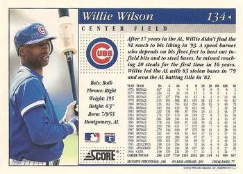 1994 Score #134 Willie Wilson Back
