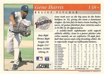1994 Score #138 Gene Harris Back