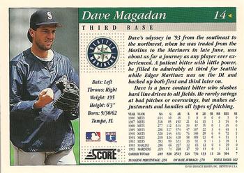 1994 Score #14 Dave Magadan Back