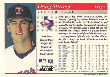1994 Score #163 Doug Strange Back