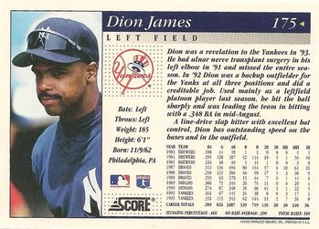 1994 Score #175 Dion James Back