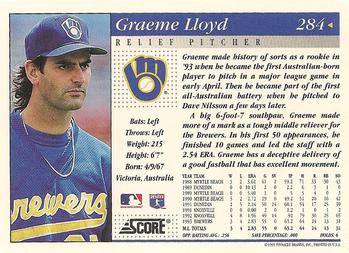 1994 Score #284 Graeme Lloyd Back
