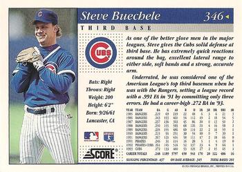 1994 Score #346 Steve Buechele Back