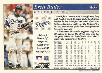 1994 Score #46 Brett Butler Back