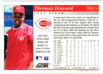 1994 Score #501 Thomas Howard Back