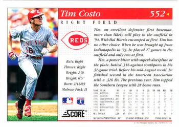 1994 Score #552 Tim Costo Back