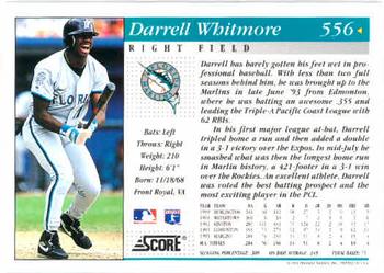 1994 Score #556 Darrell Whitmore Back