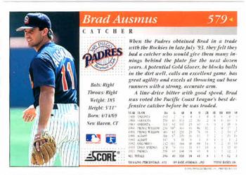 1994 Score #579 Brad Ausmus Back