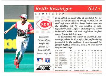 1994 Score #621 Keith Kessinger Back