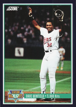 1994 Score #629 Dave Winfield Front