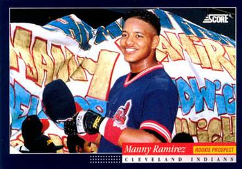 1994 Score #645 Manny Ramirez Front