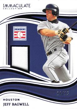 2023 Panini Immaculate Collection - Hall of Fame Materials Blue #HOF-JB Jeff Bagwell Front