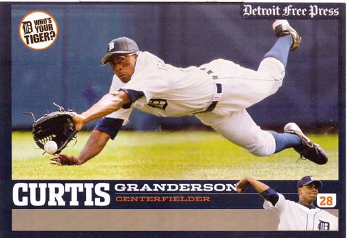 2006 Detroit Free Press Detroit Tigers #2 Curtis Granderson Front