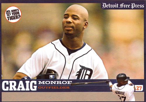 2006 Detroit Free Press Detroit Tigers #10 Craig Monroe Front