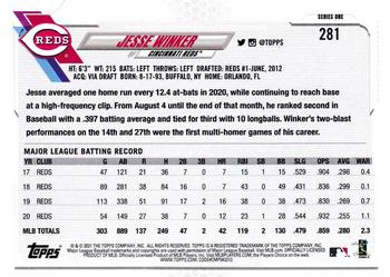 2023 Topps Archives Signature Series Active Player Edition - Jesse Winker #281 Jesse Winker Back