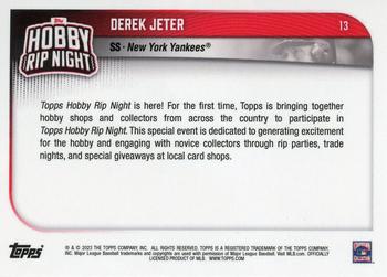 2023 Topps Hobby Rip Night #13 Derek Jeter Back