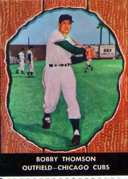 1958 Hires Root Beer #46 Bobby Thomson Front