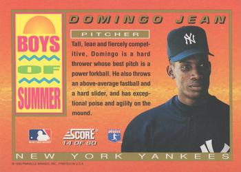 1994 Score - Boys of Summer #14 Domingo Jean Back