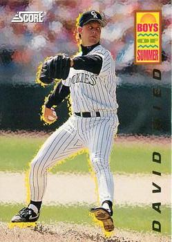 1994 Score - Boys of Summer #15 David Nied Front