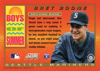 1994 Score - Boys of Summer #26 Bret Boone Back