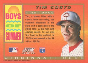 1994 Score - Boys of Summer #48 Tim Costo Back