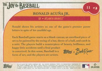 2023 Topps x Bob Ross: The Joy of Baseball #11 Ronald Acuña Jr. Back