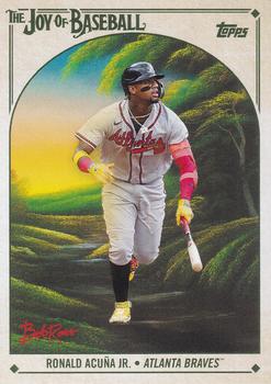 2023 Topps x Bob Ross: The Joy of Baseball #11 Ronald Acuña Jr. Front