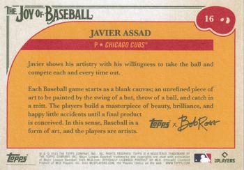 2023 Topps x Bob Ross: The Joy of Baseball #16 Javier Assad Back