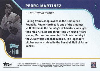 2023 Topps x J-Rod The Show Out Collection #3 Pedro Martinez Back