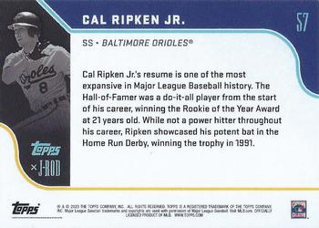 2023 Topps x J-Rod The Show Out Collection #57 Cal Ripken Jr. Back