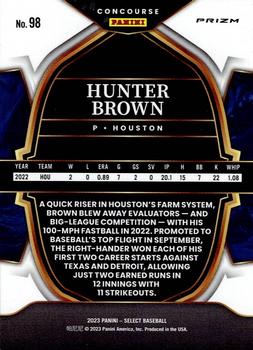 2023 Panini Select - Blue Prizm #98 Hunter Brown Back