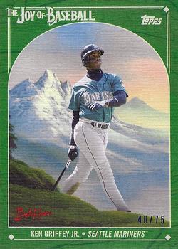 2023 Topps x Bob Ross: The Joy of Baseball - Sap Green Canvas #40 Ken Griffey Jr. Front