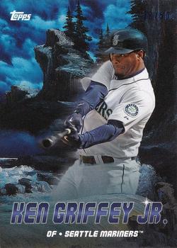 2023 Topps x Bob Ross: The Joy of Baseball - Peaks of Power Prussian Blue Canvas #PK-4 Ken Griffey Jr. Front