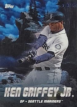 2023 Topps x Bob Ross: The Joy of Baseball - Peaks of Power Titanium White Canvas #PK-4 Ken Griffey Jr. Front