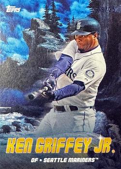 2023 Topps x Bob Ross: The Joy of Baseball - Peaks of Power Indian Yellow Canvas #PK-4 Ken Griffey Jr. Front