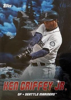 2023 Topps x Bob Ross: The Joy of Baseball - Peaks of Power Bright Red Canvas #PK-4 Ken Griffey Jr. Front