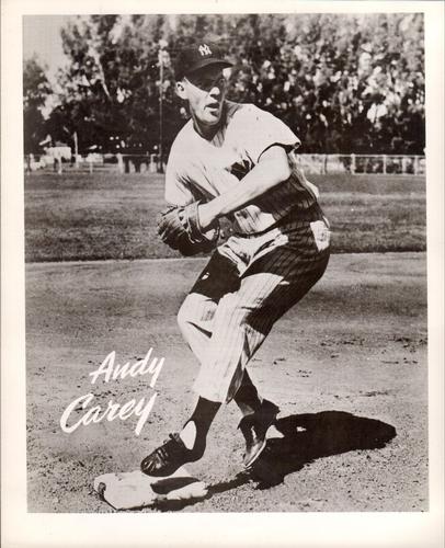 1956 New York Yankees Action Photos #NNO Andy Carey Front