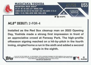 2023 Topps Update - Skeleton #US5 Masataka Yoshida Back