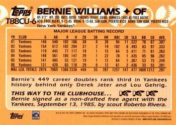 2023 Topps Update - 1988 Topps Baseball 35th Anniversary Chrome Silver Pack #T88CU-6 Bernie Williams Back
