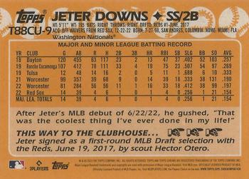 2023 Topps Update - 1988 Topps Baseball 35th Anniversary Chrome Silver Pack #T88CU-9 Jeter Downs Back