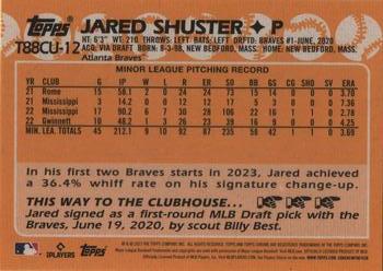 2023 Topps Update - 1988 Topps Baseball 35th Anniversary Chrome Silver Pack #T88CU-12 Jared Shuster Back