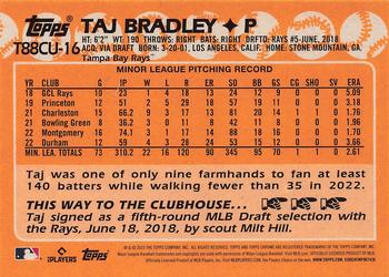2023 Topps Update - 1988 Topps Baseball 35th Anniversary Chrome Silver Pack #T88CU-16 Taj Bradley Back